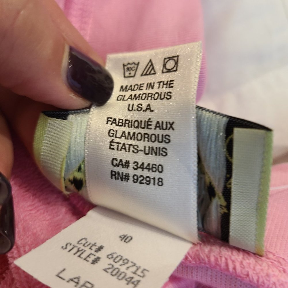 Juicy Couture Tie Dye Terry Cloth Shorts - Size Large - Picture 10 of 11